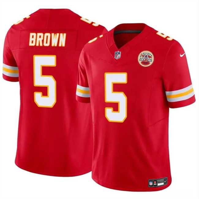 Men & Women & Youth Kansas City Chiefs #5 Hollywood Brown Red 2023 F.U.S.E Vapor Untouchable Limited Stitched Jersey,We sell and wholesale Men & Women & Youth Kansas City Chiefs #5 Hollywood Brown Red 2023 F.U.S.E Vapor Untouchable Limited Stitched Jersey on line form chian!